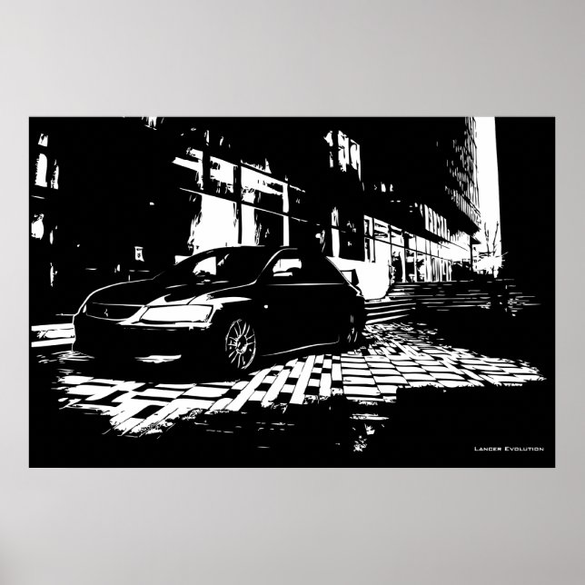 Mitsubishi EVO 9 Poster (Framsidan)