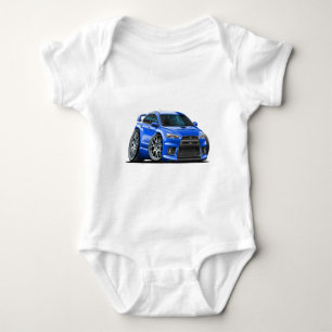 Mitsubishi Evo blåttbil T-shirt