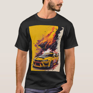 Mitsubishi EVO Coolest Car in Gult T Shirt