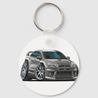 Mitsubishi Evo Grått Car Nyckelring