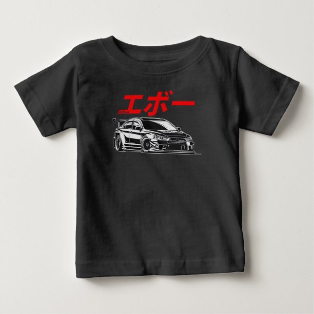 Mitsubishi EVO Japan Stil T-Shirt För manar kvinno (Framsida)