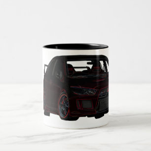 Mitsubishi Evo mugg (stor, raddakaffe!)