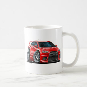 Mitsubishi Evo röd bil Kaffemugg