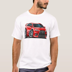 Mitsubishi Evo röd bil Tee Shirt