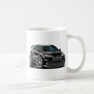 Mitsubishi Evo svart bil Kaffemugg
