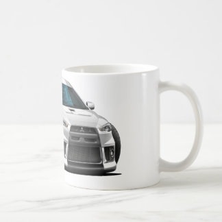 Mitsubishi Evo vitbil Kaffemugg