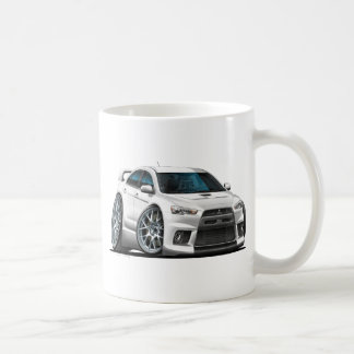 Mitsubishi Evo vitbil Kaffemugg