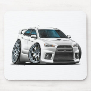Mitsubishi Evo vitbil Musmatta