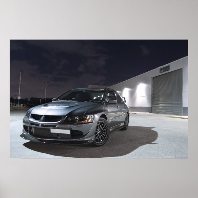 Mitsubishi Evolution 8 Poster (Framsidan)