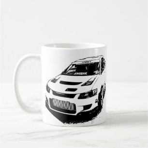 Mitsubishi Evolution Vector-bild Kaffemugg