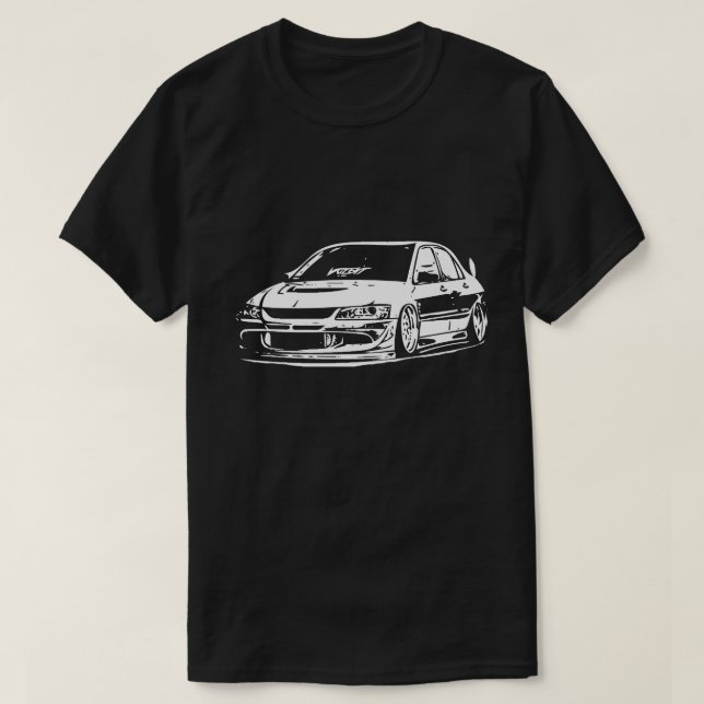 Mitsubishi Evolution Vector-bild T Shirt (Design framsida)