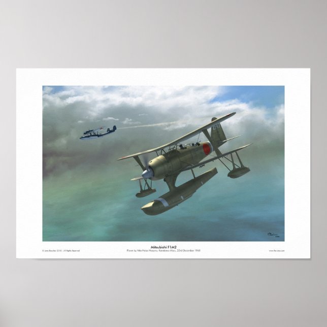 Mitsubishi F1M2 Poster (Framsidan)