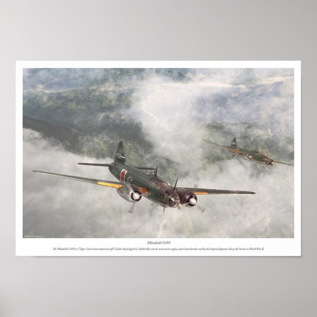 Mitsubishi G4M Poster (Framsidan)
