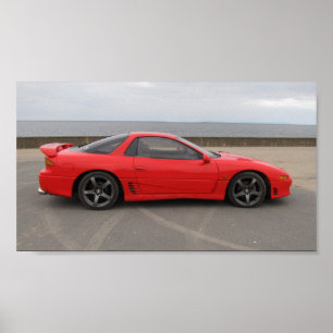 Mitsubishi GTO 3L kopplar samman Turbo affisch 2