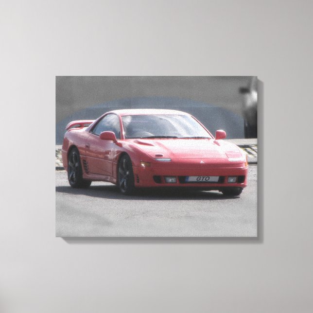 Mitsubishi GTO Twin Turbo kanvastryck (Framsida)