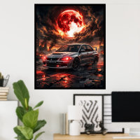 Mitsubishi Lancer Evo 9 Under The Crimson Moon