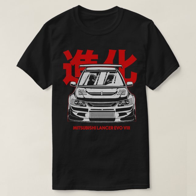 MITSUBISHI LANCER EVO T SHIRT (Design framsida)