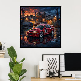 Mitsubishi Lancer Evolution VI Poster