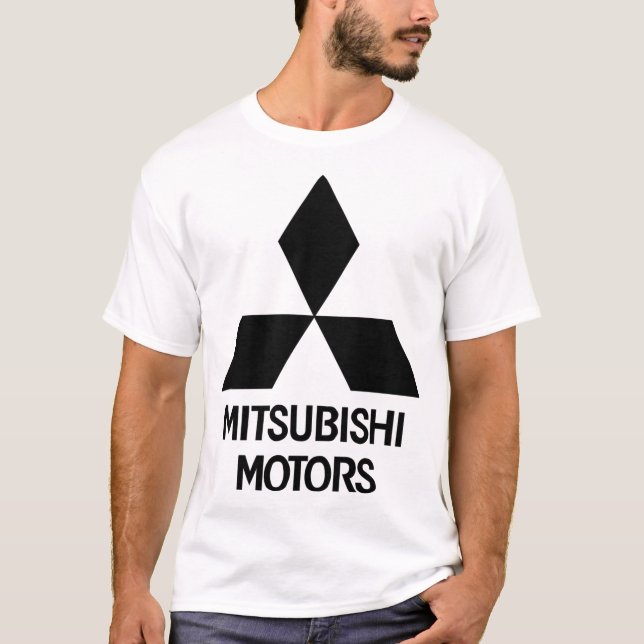Mitsubishi Motors Logotyp T Shirt (Framsida)