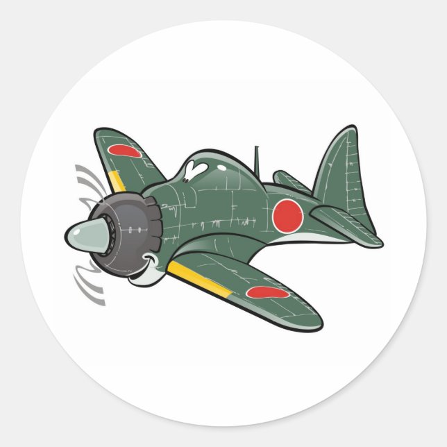 mitsubishi nolla runt klistermärke (Framsida)