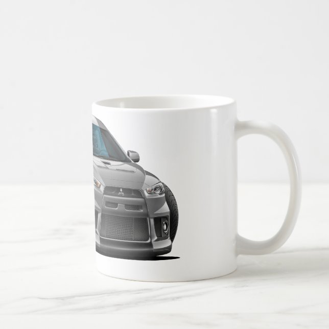 Mitsubishi silverbil kaffemugg (Höger)