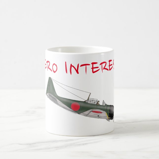 Mitsubishi Zero 7AM "Noll ränta" Kaffemugg (Center)