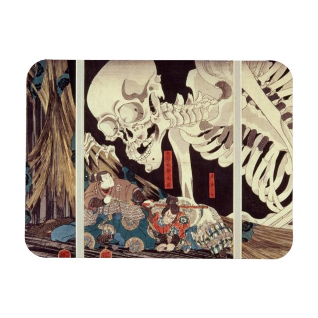 Mitsukini Defying the Skeleton Specter, 1845 Magnet (Horisontell)
