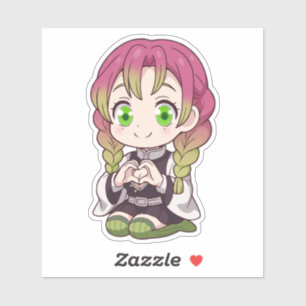 Mitsuri Kanroji Chibi Kärlek Klistermärken
