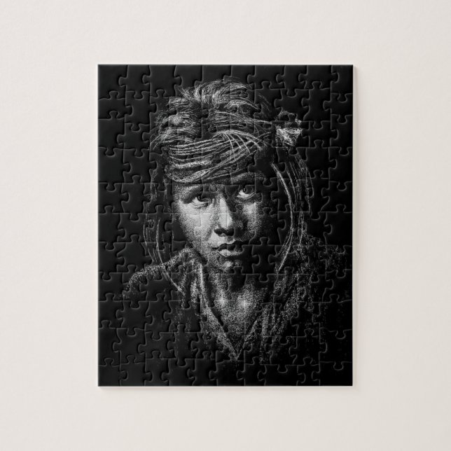 Mitt 2004 Boy Teckning lugnande pussel (Vertikal)