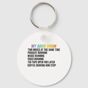 Mitt ADHD Brain Neurodiversity Awareness Gift Nyckelring