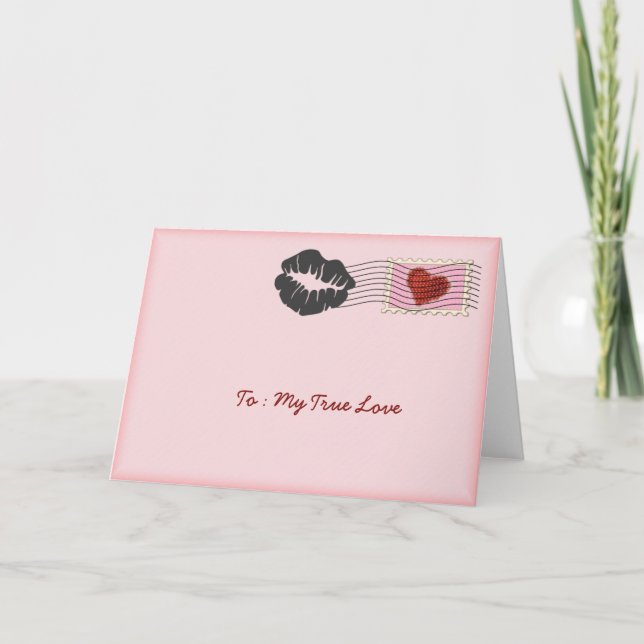 Mitt äkta kärlek hälsningkort helgkort (Framsida)
