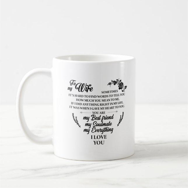 Mitt allt i kärlek du skjortar kaffemugg (Vänster)