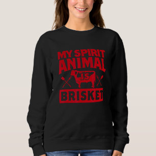 Mitt andliga djur är Brisket Barbecue Smoking Kött T Shirt