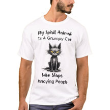 Mitt andliga djur är en grumpy Cat T-shirt