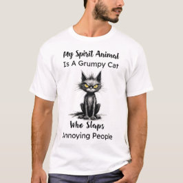 Mitt andliga djur är en grumpy Cat T-shirt