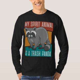 Mitt andliga djur är en Sopor Panda Raccoon T Shirt