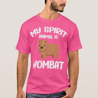 Mitt andliga djur är Wombat Älskare Funny Wombats T Shirt