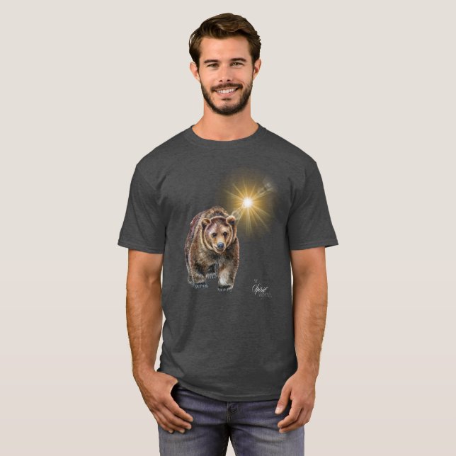 Mitt andliga djur - Grizzly Bear T Shirt (Hel framsida)