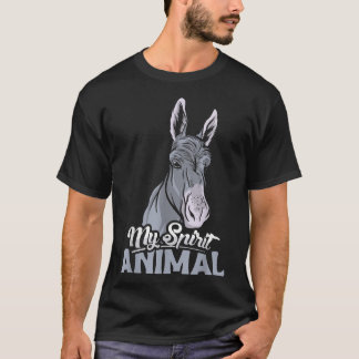 Mitt andliga djurdesignade kalkon älskare och åsna t shirt