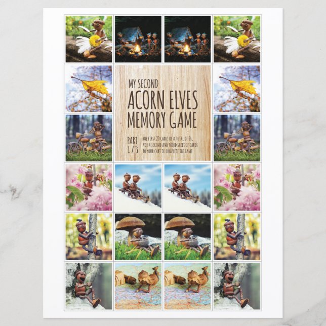 Mitt andra akorn ger extra minnesspel 1/3 (Framsida)