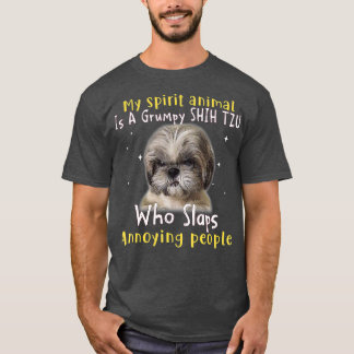 Mitt andrattdjur är en grumpy Shih Tzu - Shih Tzu  T Shirt