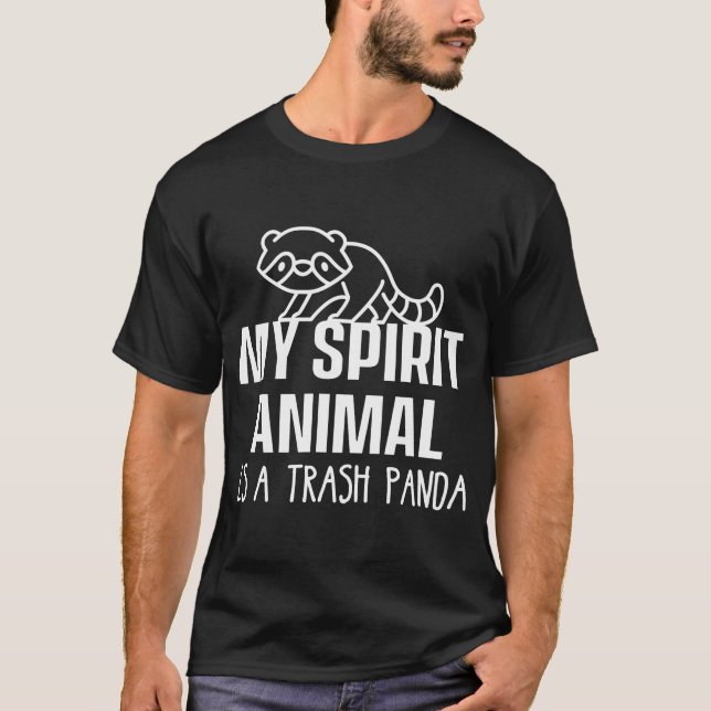 Mitt andrattdjur är ett Sopor Panda Sopor-djur. T Shirt (Framsida)