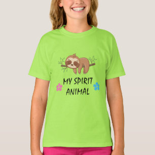 Mitt andrattdjur   Cute Sleeping Sloth T Shirt