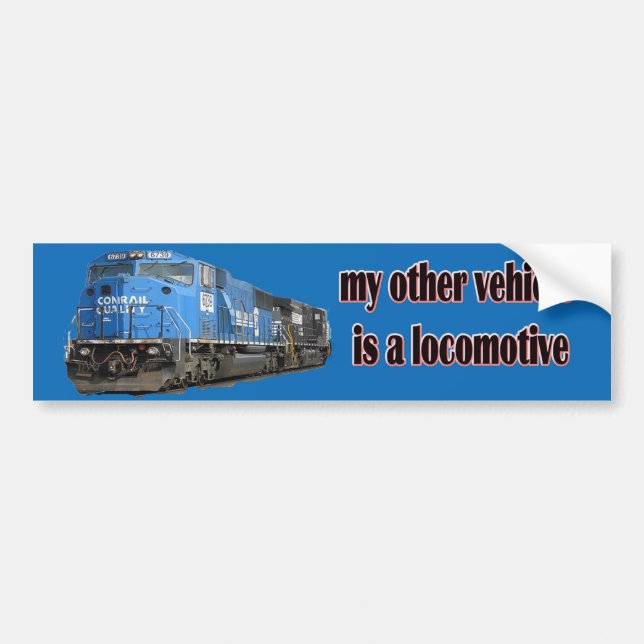 Mitt annat fordon är en rörliga Conrail Bildekal (Framsidan)