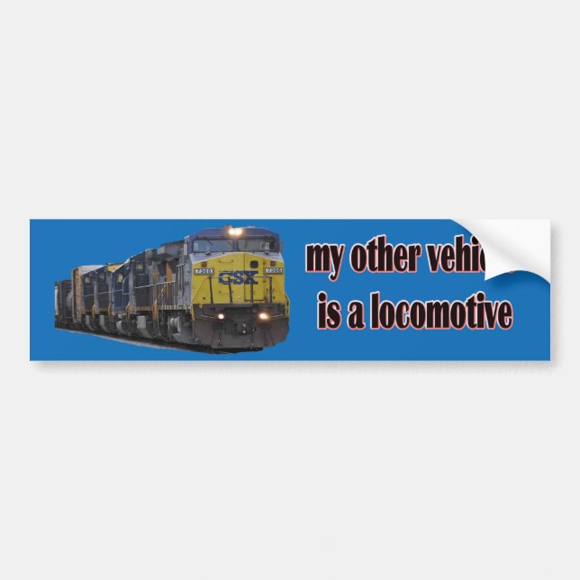 Mitt annat fordon är en rörliga CSX Bildekal (Framsidan)