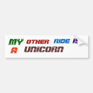 MITT ÄR ANNAT, RITT, A, UNICORN BILDEKAL