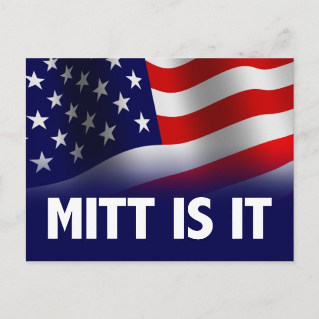 Mitt är det - Romney Ryan 2012 Vykort (Framsida)