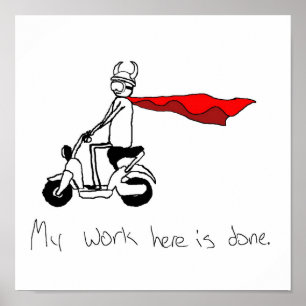 Mitt arbete här är klart Poster