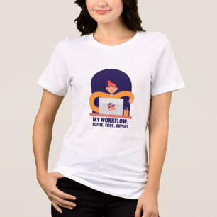 Mitt arbetsflöde: Kaffe, kod, Upprepa upptaget kon T Shirt