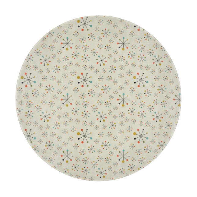 Mitt--Århundrade atom- inspirerat mönster (Framsidan)